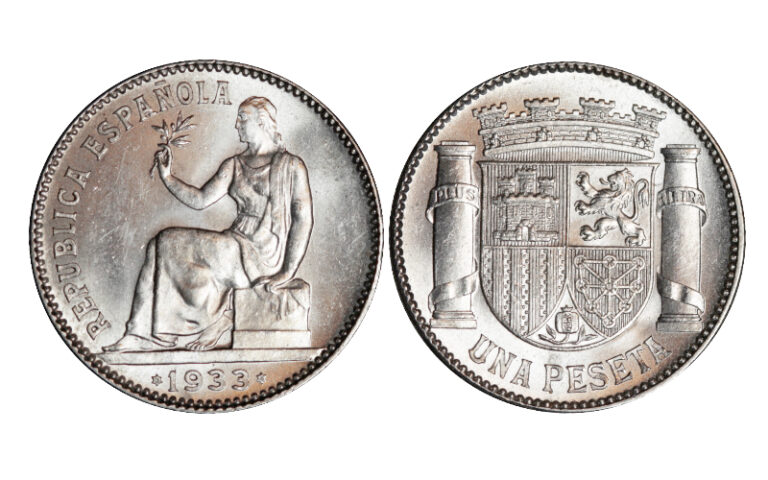 II República 1 Peseta 1933*3-4 SC