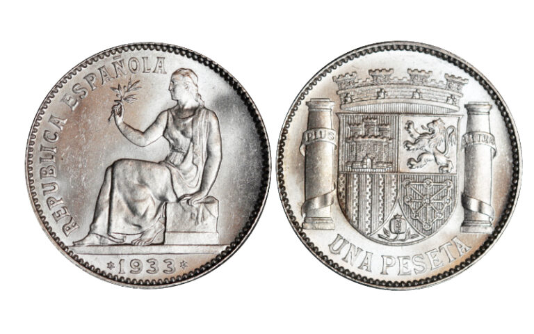 II República 1 Peseta 1933*3-4 SC