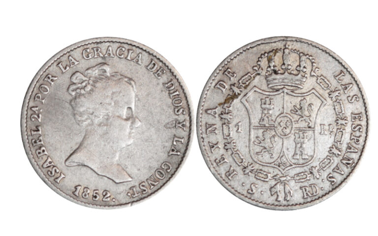 Isabel II 1 Real 1852 Sevilla MBC+