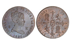 Isabel II 8 Maravedís 1850 Jubia EBC+