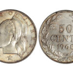 Liberia 50 Cents 1960 EBC-SC