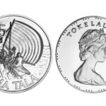 Tokelau 5 Dólares 1984 Barco de Pesca PROOF