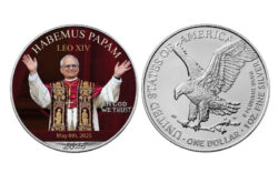 Estados Unidos 1 Dólar 2025 Papa León XIV SC Color