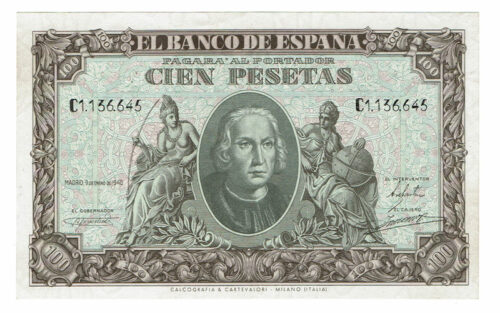 Estado Español 100 Pesetas 9 Enero 1940 Serie C EBC