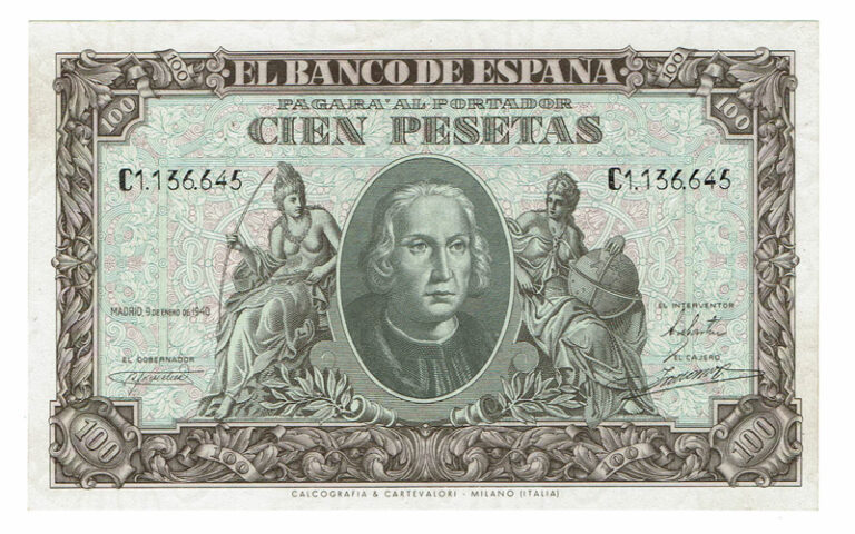 Estado Español 100 Pesetas 9 Enero 1940 Serie C EBC