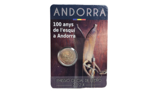 Andorra 2€ 2024 100 Años de Esquí en Andorra SC