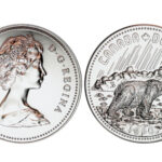 Canadá 1 Dólar 1980 Centenario de los Territorios Árticos Oso Polar PROOF