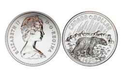 Canadá 1 Dólar 1980 Centenario de los Territorios Árticos Oso Polar PROOF