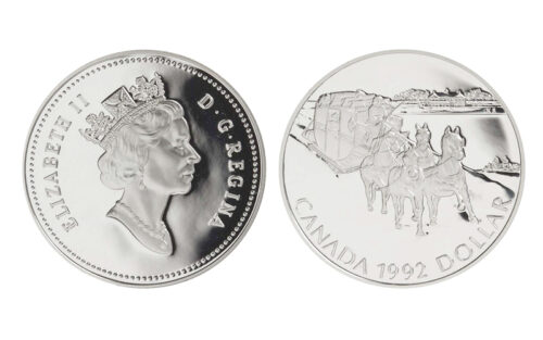 Canadá 1 Dólar 1992 De Kingston a York PROOF