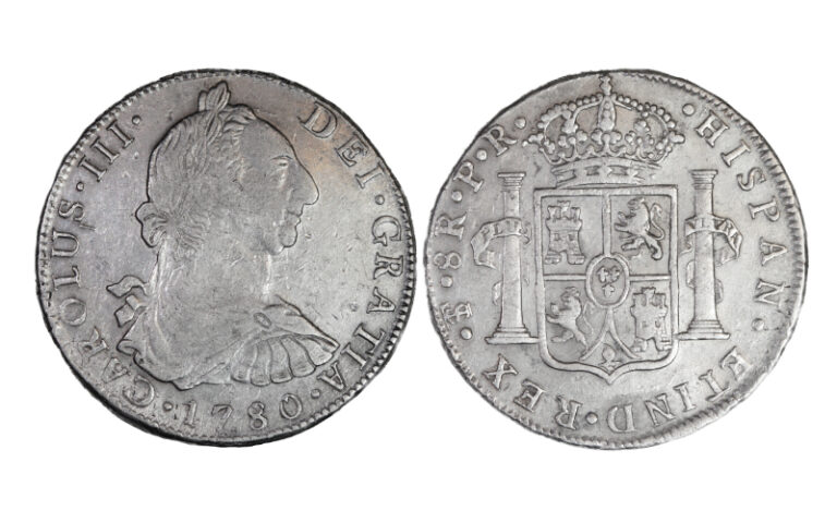 Carlos III 8 Reales 1780 Potosí PR BC-MBC/ MBC+