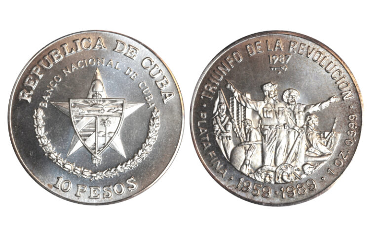 Cuba 10 Pesos 1987 Triunfo de la Revolución SC