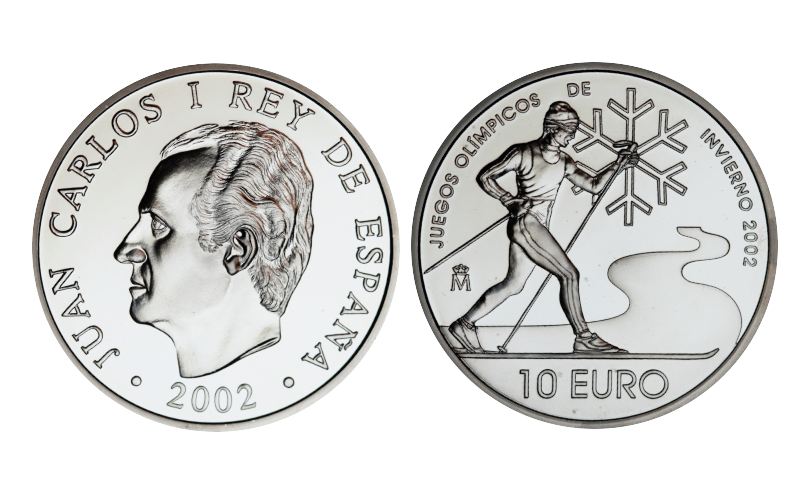 España 10 Euros 2002 Juegos Olímpicos de Invierno PROOF