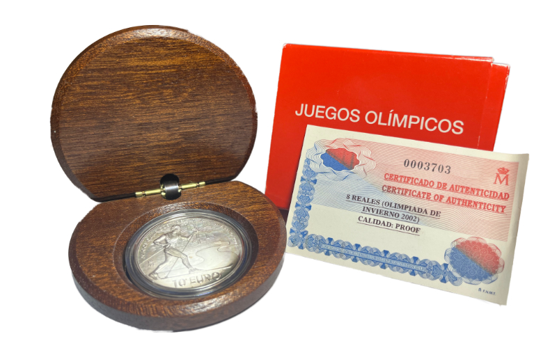 España 10 Euros 2002 Juegos Olímpicos de Invierno PROOF