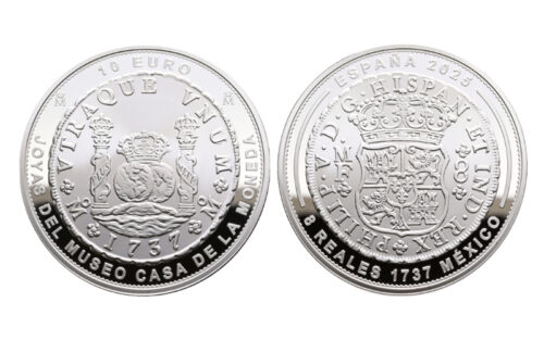 España 10 Euros 2025 8 Reales 1737 Felipe V México PROOF