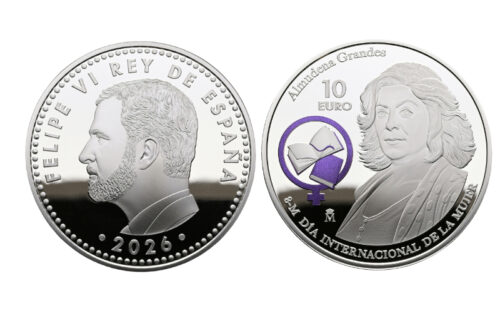 España 10 Euros 2026 Día Internacional de la Mujer Homenaje a Almudena Grandes PROOF