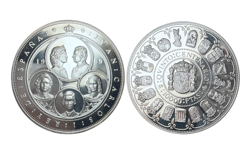 España 10.000 Pesetas 1989 V Centenario Serie I Comunidades Autónomas FDC