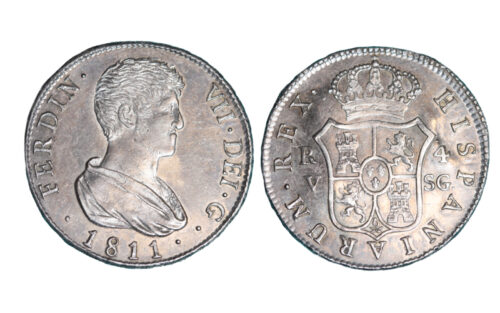 Fernando VII 4 Reales 1811 Valencia SG Bonita SC