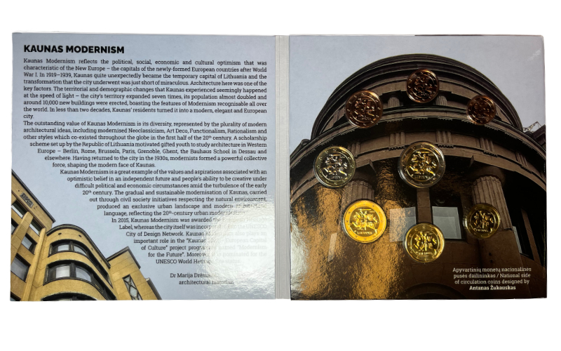 Lituania Serie Euros Oficial 2022 BU