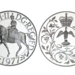 Gran Bretaña 25 Nuevos Peniques 1977 Jubileo de Plata Isabel II PROOF
