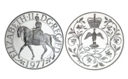 Gran Bretaña 25 Nuevos Peniques 1977 Jubileo de Plata Isabel II PROOF