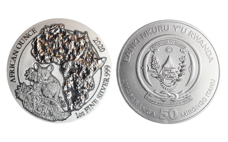 Ruanda 50 Francos 2020 Galago PROOF