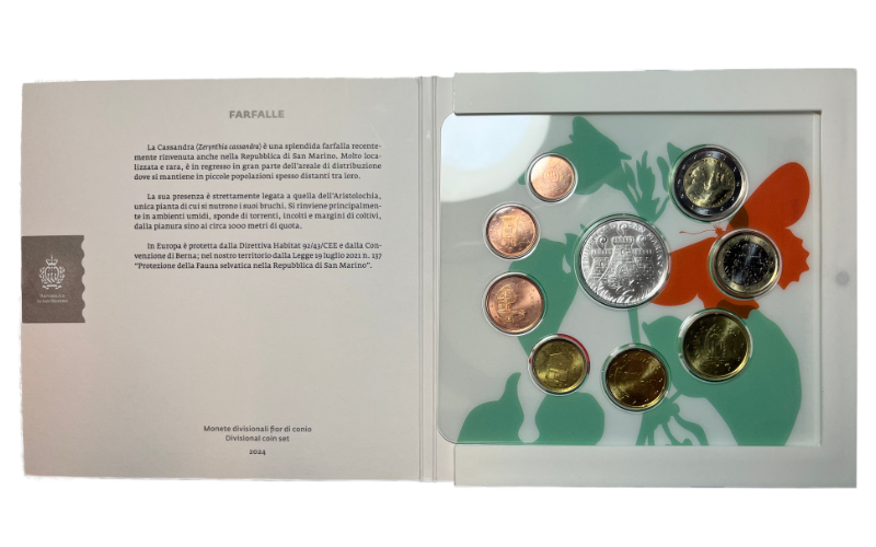 San Marino Serie Euros Oficial 2024 BU