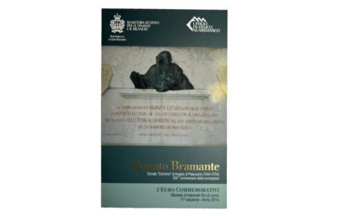 San Marino 2€ 2014 500 Aniversario de la muerte de Donato Bramante FDC
