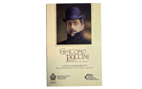San Marino 2€ 2014 90 Aniversario de la muerte de Giacomo Puccini FDC