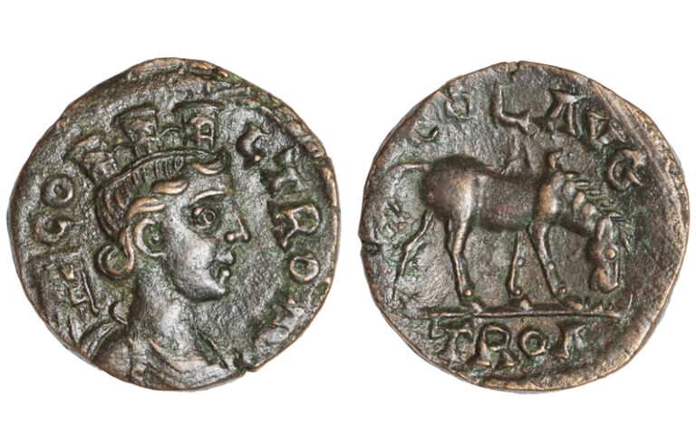 AE 20 Alejandría de Tróade ca. 253-268 d.C. EBC-