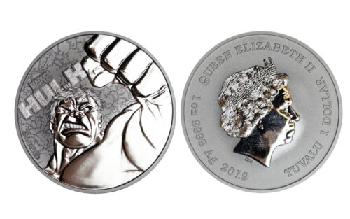 Tuvalu 1 Dólar 2019 Hulk PROOF