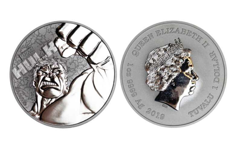 Tuvalu 1 Dólar 2019 Hulk PROOF