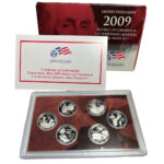 Estados Unidos Juego 6 Quarters de Plata 2009 Distrito de Columbia y U.S. Territorios PROOF