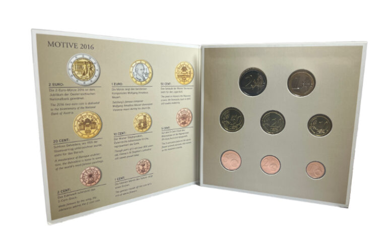 Austria Serie Euros Oficial 2016 BU