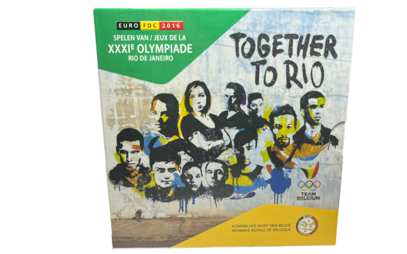 Bélgica Serie Euros Oficial 2016 Olimpiadas Río de Janeiro FDC