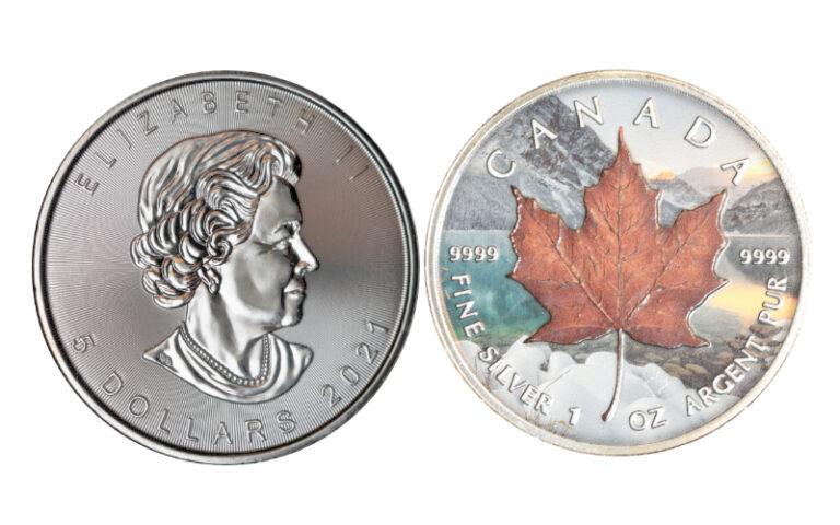 Canadá 5 Dólares 2021 Hoja de Arce BU