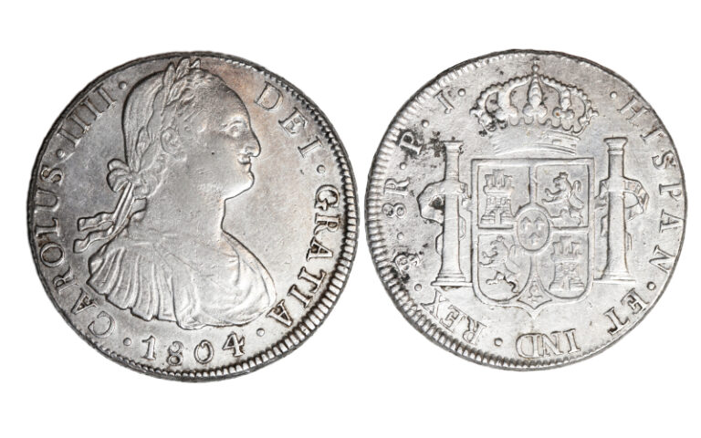 Carlos IV 8 Reales 1804 Potosí PJ MBC+