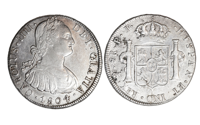 Carlos IV 8 Reales 1804 Potosí PJ MBC+