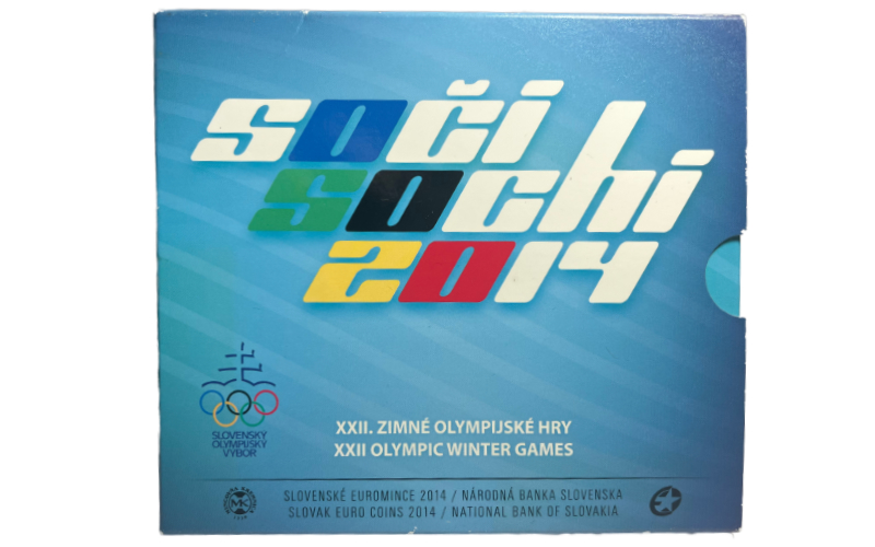 Eslovaquia Serie Euros Oficial 2014 Juegos Olímpicos de Invierno BU