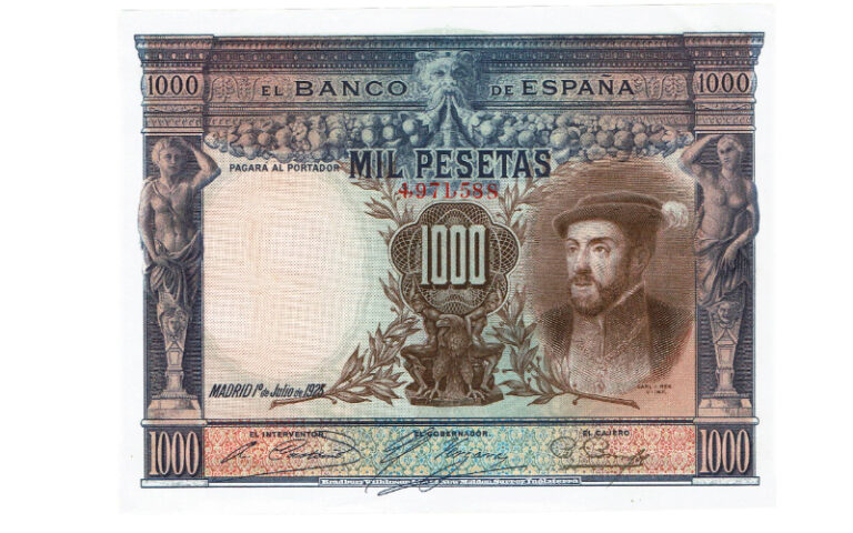 1.000 Pesetas 1 Julio 1925 Carlos I EBC