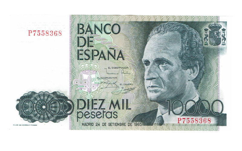 Juan Carlos I 10.000 Pesetas 24 Septiembre 1985 Serie P EBC