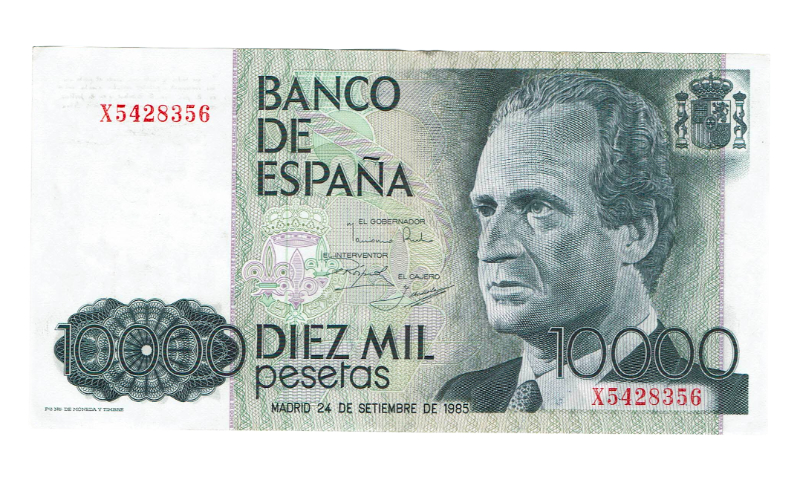 Juan Carlos I 10.000 Pesetas 24 Septiembre 1985 Serie X MBC+