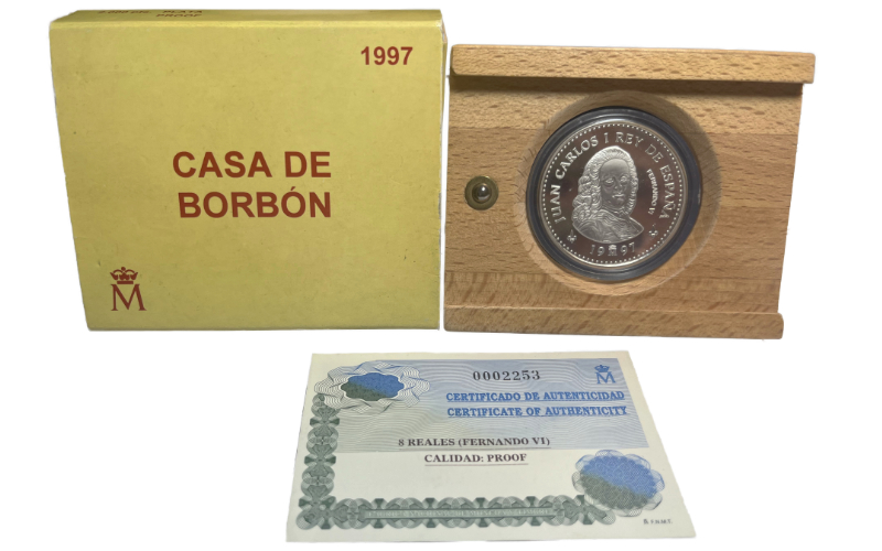 España 2.000 Pesetas 1997 Casa de Borbón Fernando VI PROOF