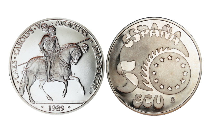 España 5 Ecu 1989 Carlos V Emperador FDC
