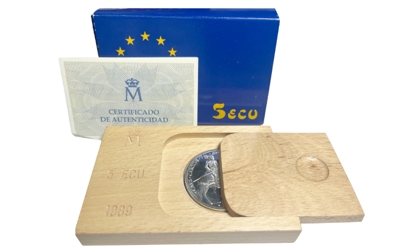 España 5 Ecu 1989 Carlos V Emperador FDC