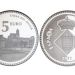 España 5 Euros 2011 Serie Capitales de Provincia y Ciudades Autónomas: Girona  - Casas del Onyar PROOF