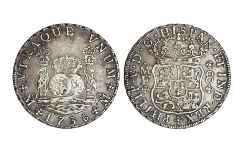 Felipe V 8 Reales 1736 México MF MBC+
