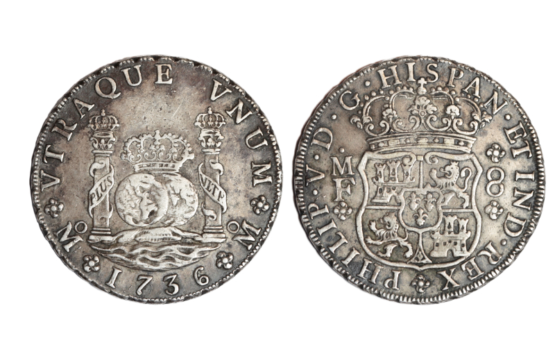 Felipe V 8 Reales 1736 México MF MBC+