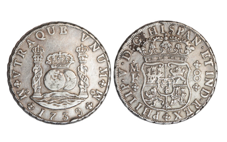 Felipe V 8 Reales 1739 México MF Golp. MBC