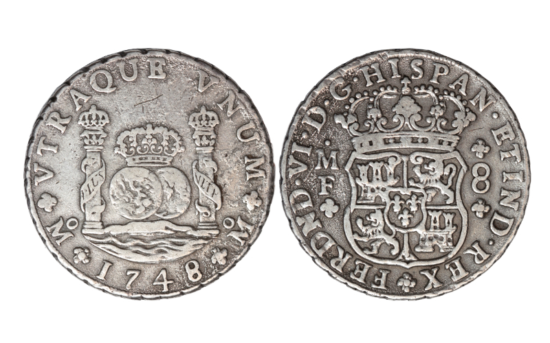 Fernando VI 8 Reales 1748 México MF MBC-