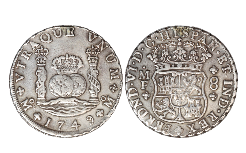 Fernando VI 8 Reales 1749 México MF MBC+